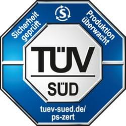 TÜV-Zeichen für Bautreppe von Treppenmeister