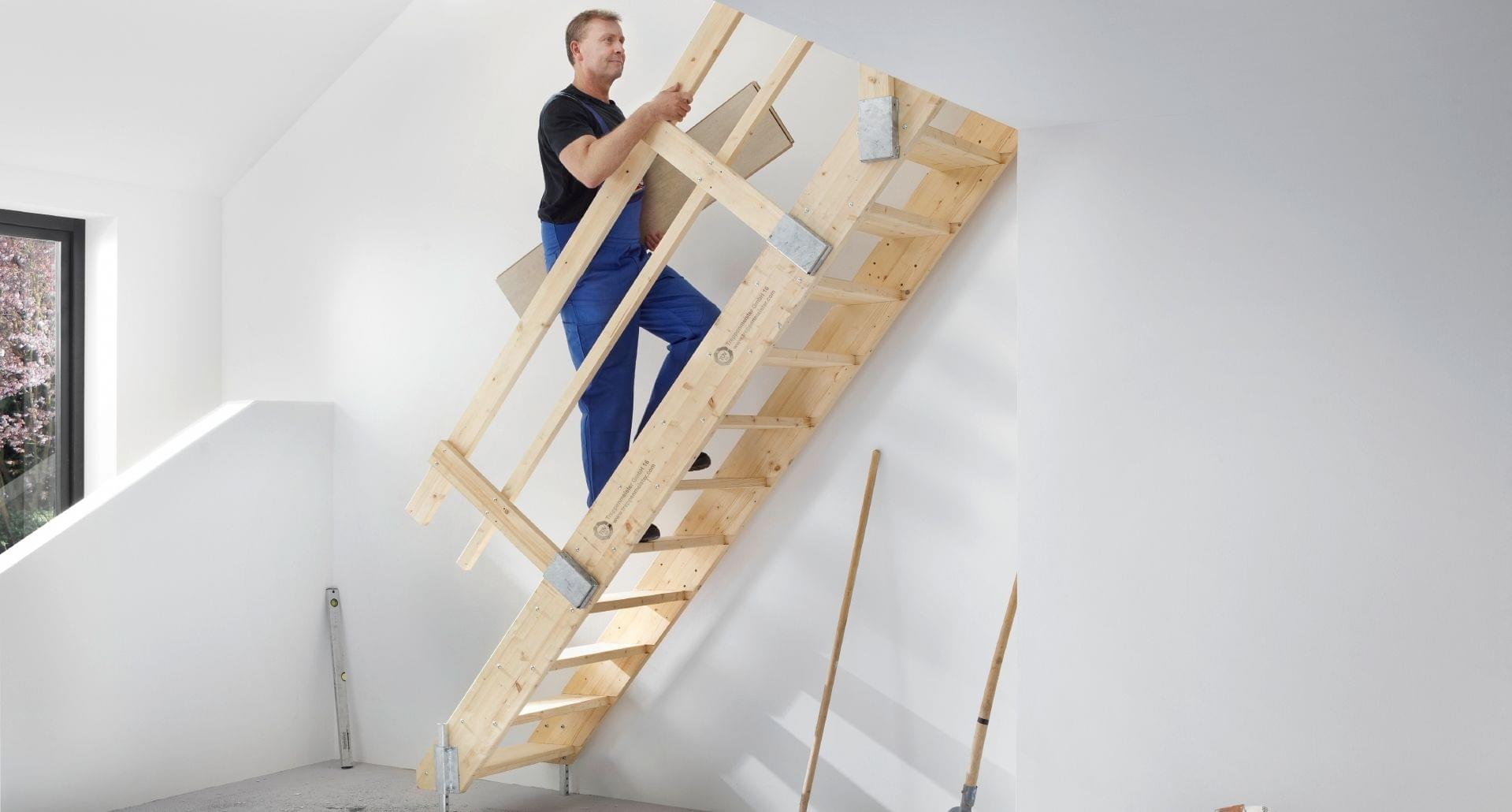 perfekt für die Baustelle ein Bautreppe mit TÜV von Treppenmeister